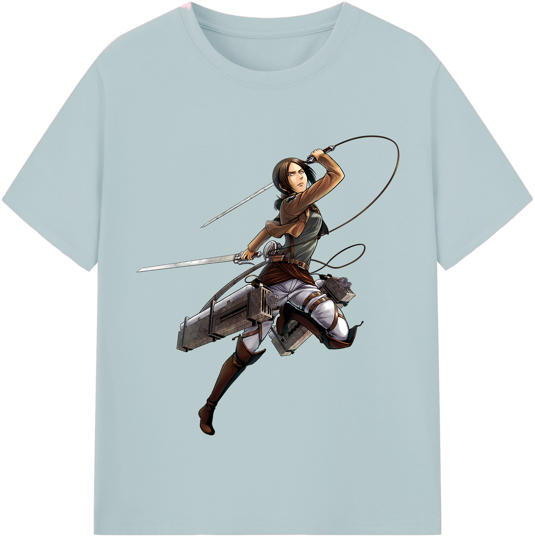 （画像用） 進撃の巨人 Attack on Titan 綿100％半袖Tシャツ（フロントプリント）